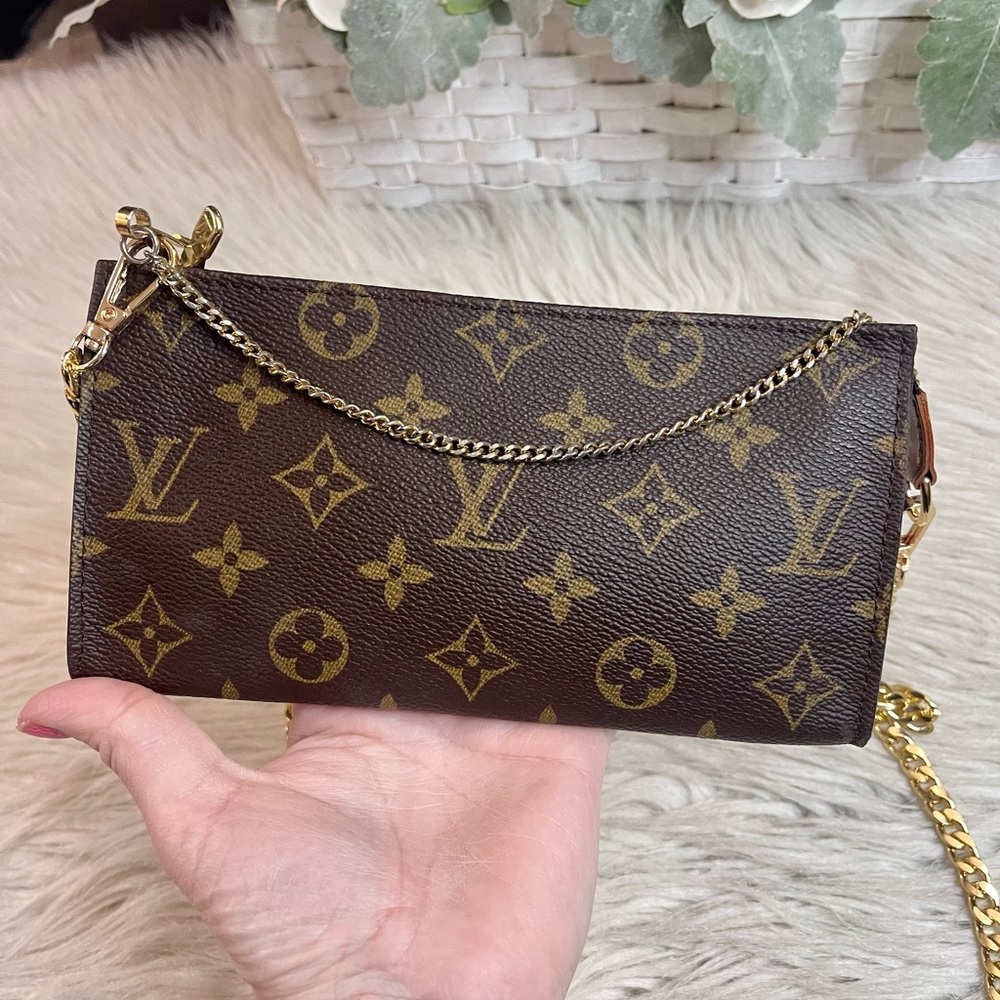 Louis Vuitton Brown Monogram Chain Shoulder Bag - Picture 12 of 15
